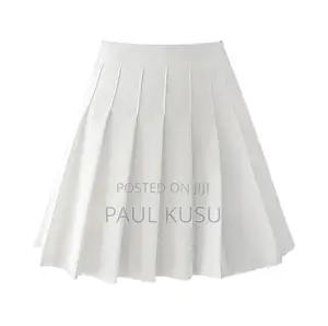 White Pleated Tennis Skirt Available in Several Sizes and Colours