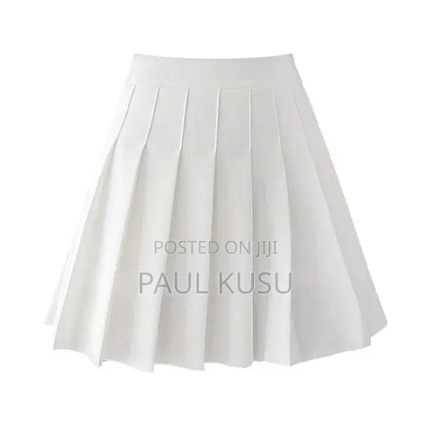 White Pleated Tennis Skirt Available in Several Sizes and Colours