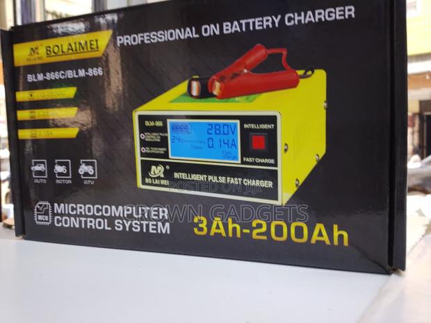 Intelligent Pulse Battery Charger BLM-866 for Cars Bikes - main view