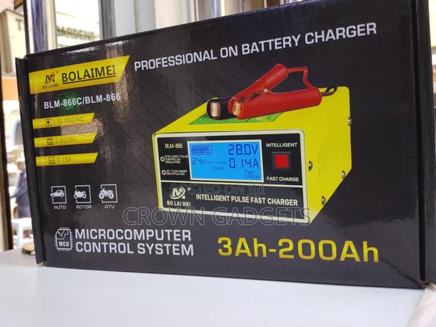 Intelligent Pulse Battery Charger BLM-866 for Cars Bikes - thumbnail 3