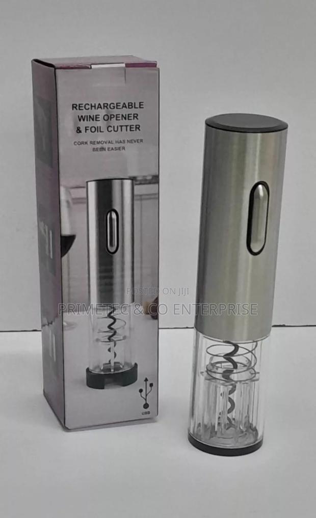 Electric Wine Bottle Opener With Foil Cutter