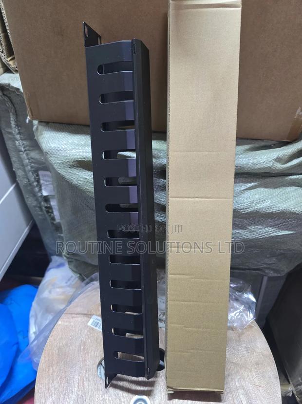 1u Networking Cable Manager 12port Metallic