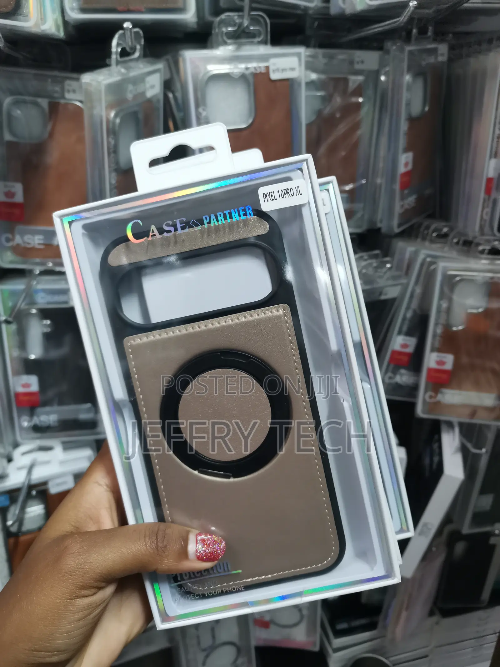 Mikae Google Pixel 10 Pro Xl Case With Ring Magnetic Case Pu Leather