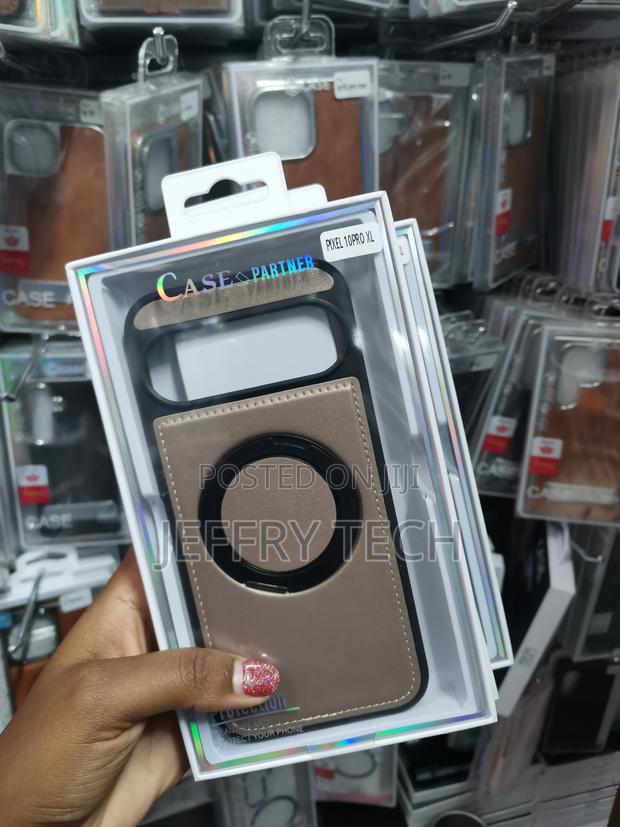 Mikae Google Pixel 10 Pro Xl Case With Ring Magnetic Case Pu Leather - thumbnail 2