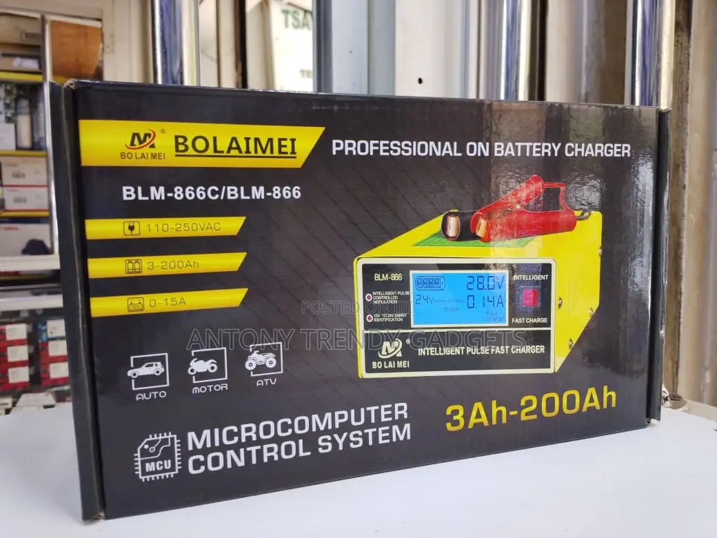 Smart Pulse Battery Charger Blm-866c For Cars & Bikes