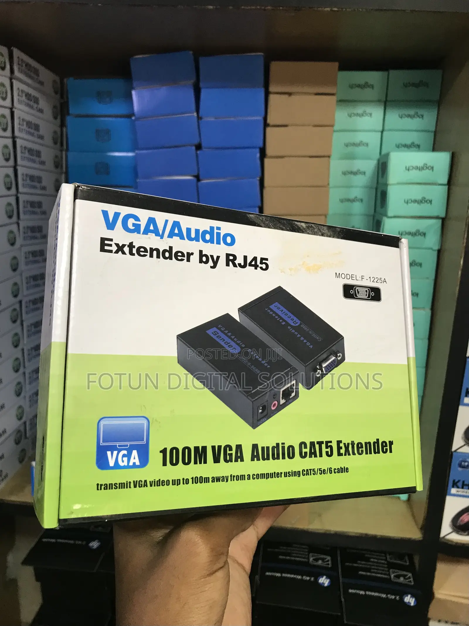 100m Vga Extender With Audio-supports 1080p Over Rj45 Network Cable