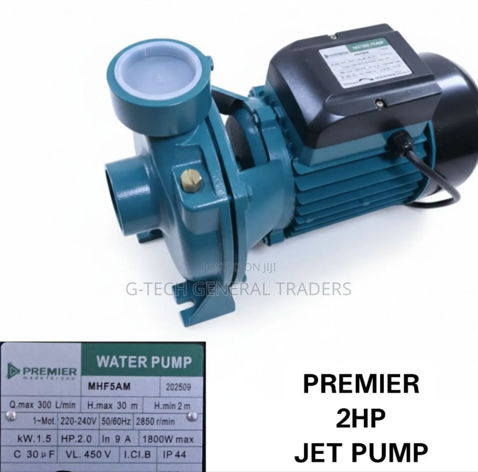 Premier 2hp Heavy Duty Water Pump