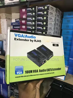 Basic Vga Audio Extender 100m - Uses Cat5 Cable for Simple Extension