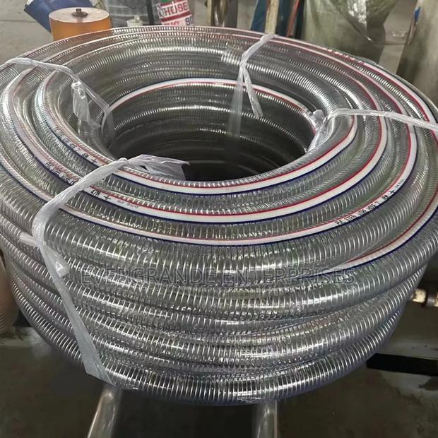 Heavy Duty Suction Pipe Clear Wired 4"*12