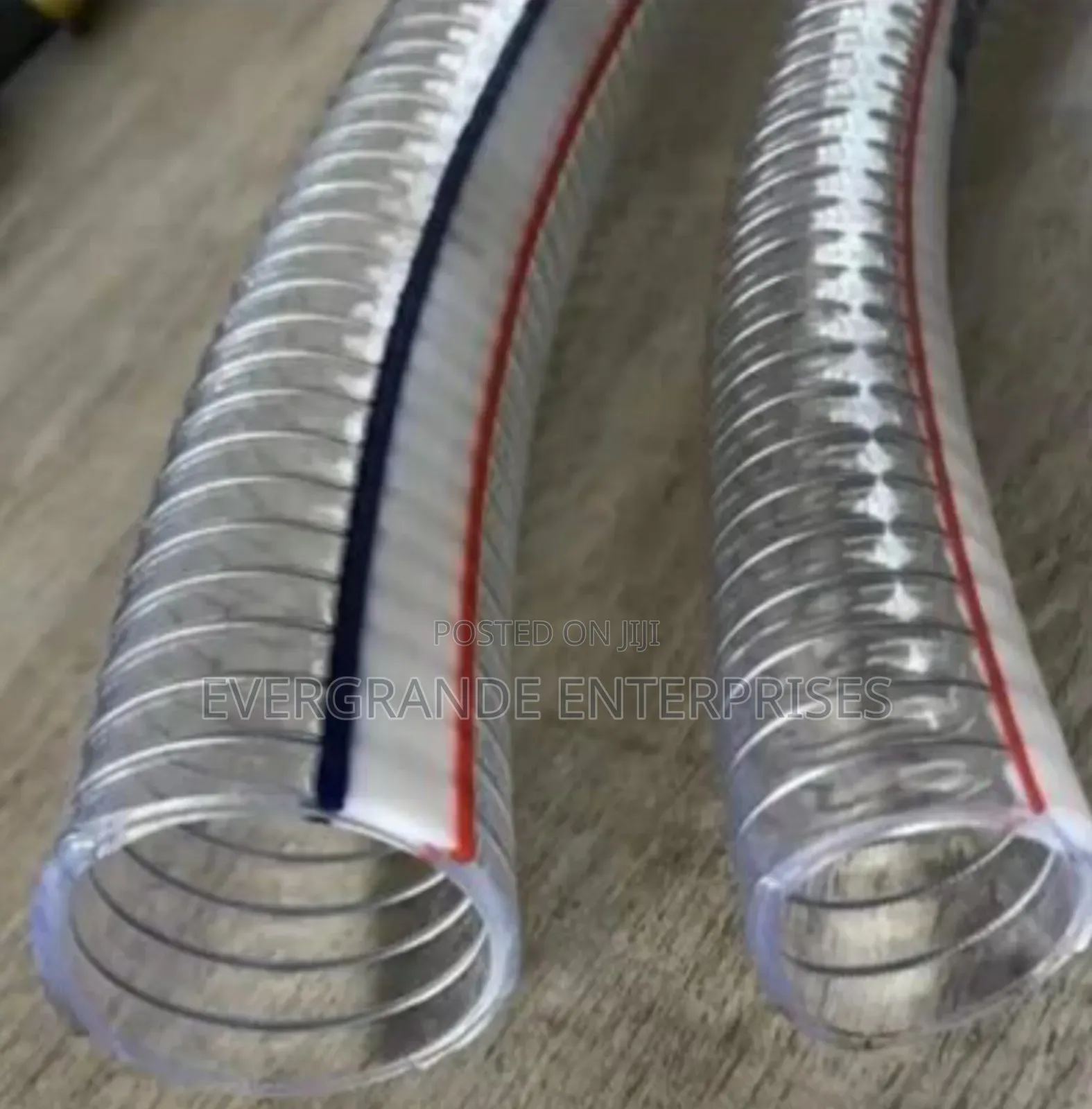 Heavy Duty Suction Pipe Clear Wired 4 Inches * 12 Metres Heavy Duty