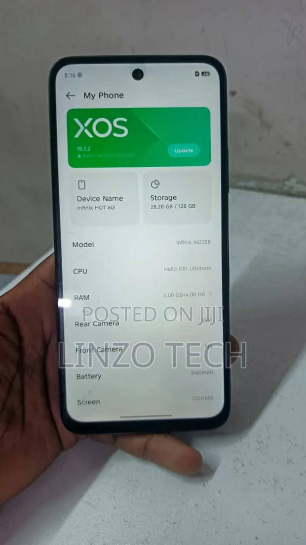 Infinix Hot 60i 128 GB Black - thumbnail 3
