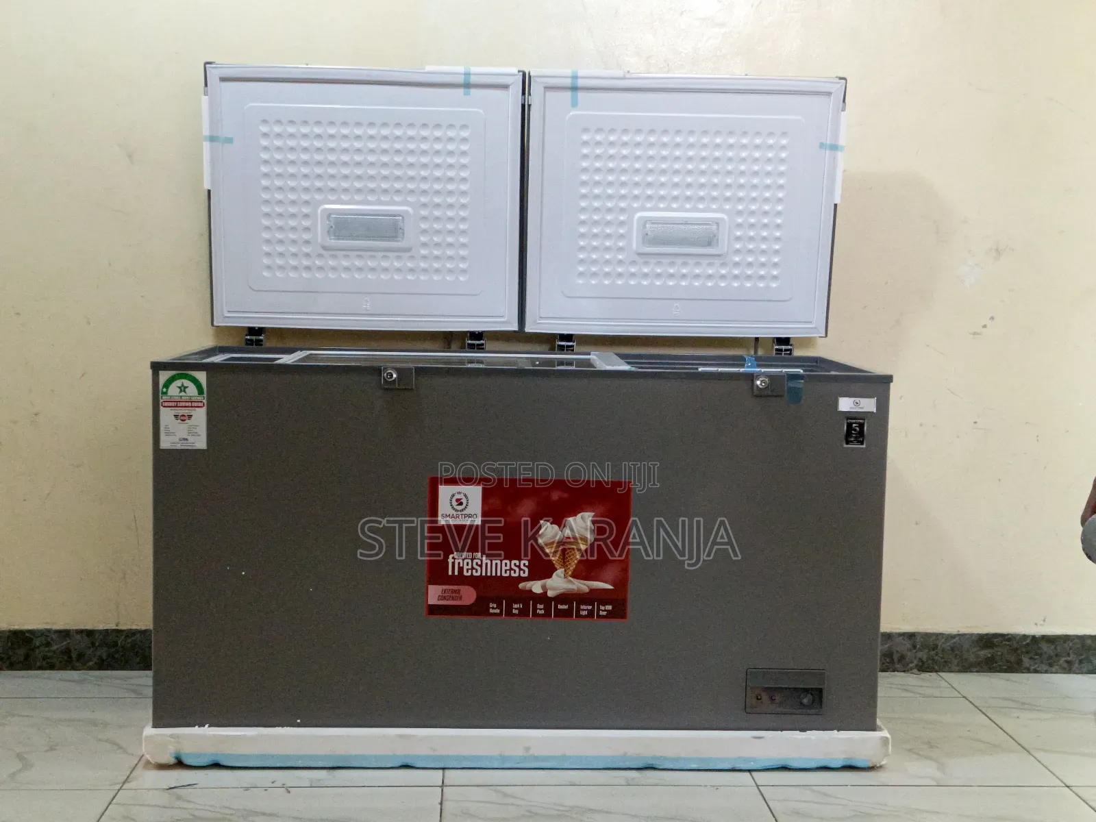 Chest Freezer, 450l Total Capacity, Sliding Glassess,