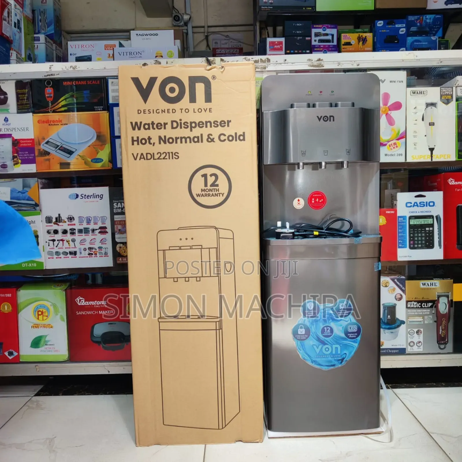 Von Dispenser Hot, Normal And Cold (Dark Gray)