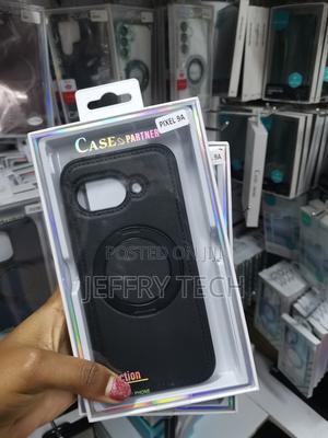 Qamako Google Pixel 9a Leather Back Case With Magnetic Invisible Stand - thumbnail 2