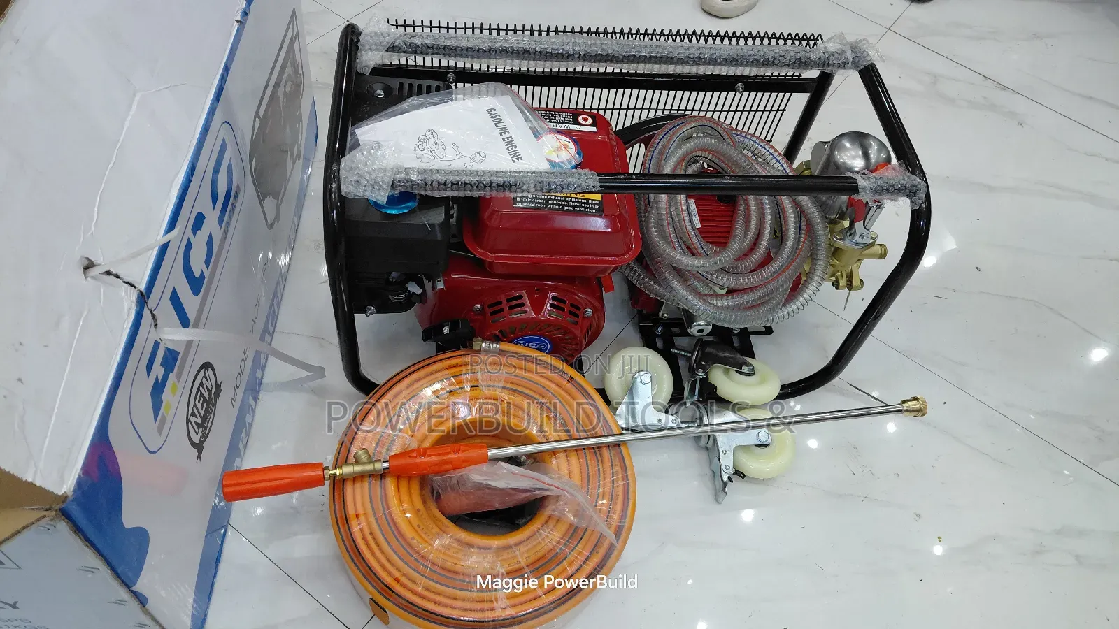 Aico Japan Trolley Sprayer 8hp With 50m Pipe