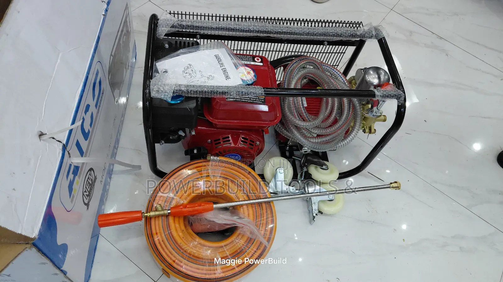 Aico Japan Trolley Sprayer 8hp With 50m Pipe