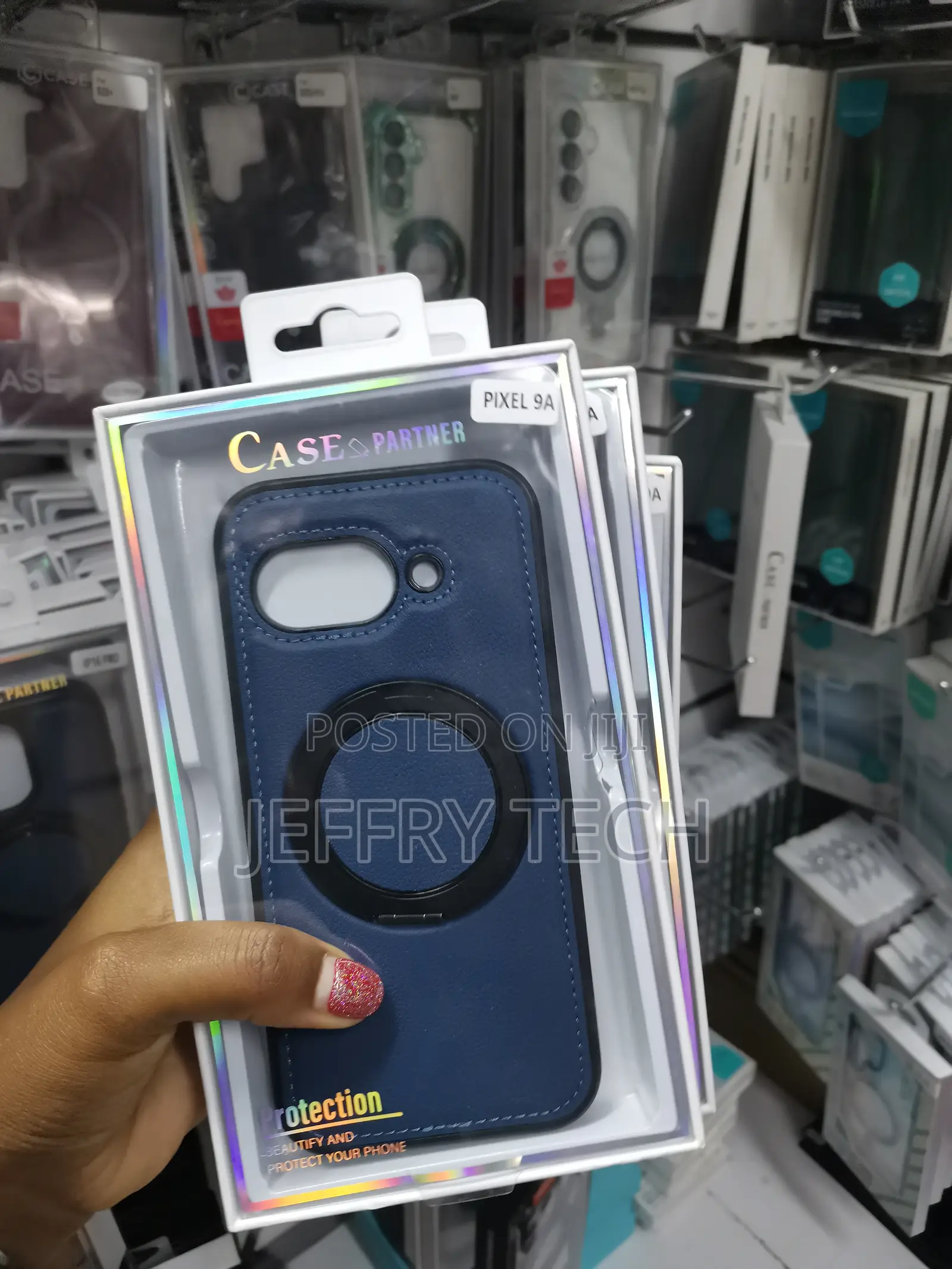 Zinxx Google Pixel 9a Leather Back Case With Magsafe Invisible Stand