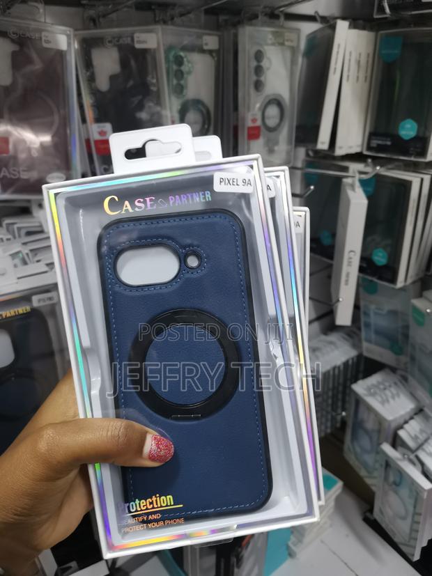 Zinxx Google Pixel 9a Leather Back Case With Magsafe Invisible Stand - main view