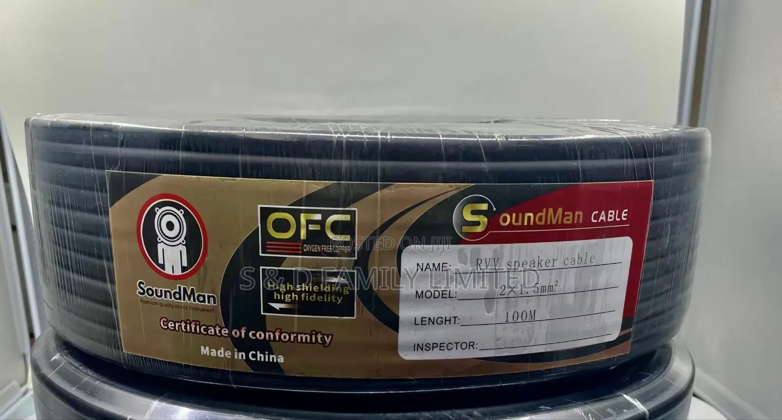 Soundman 1.5mm Speaker Cable 100 Meters