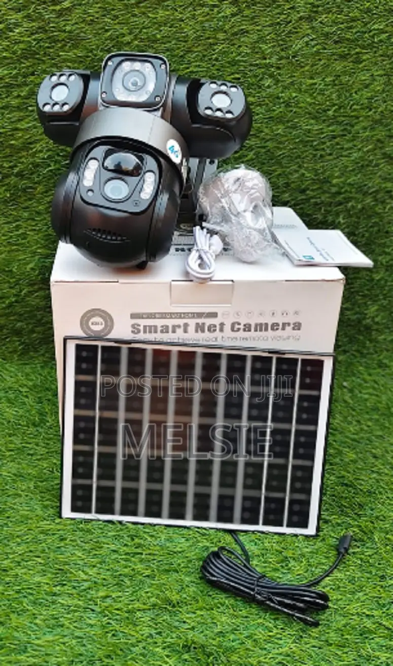 Triple Lens (Three Screens) Solar Powered PTZ Cameratriple Lens