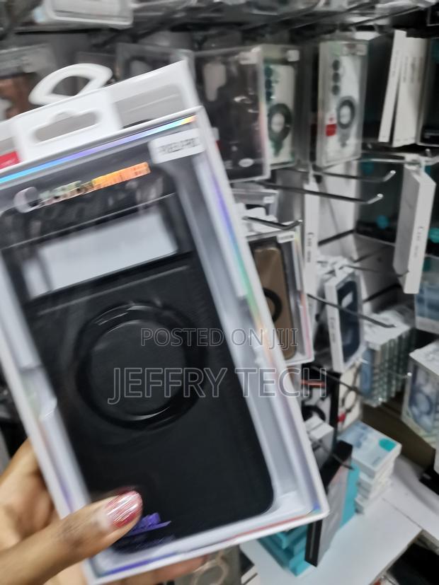 Xazara Leather Case for Google Pixel 8 Pro, Invisible Ring Stand Case - thumbnail 2