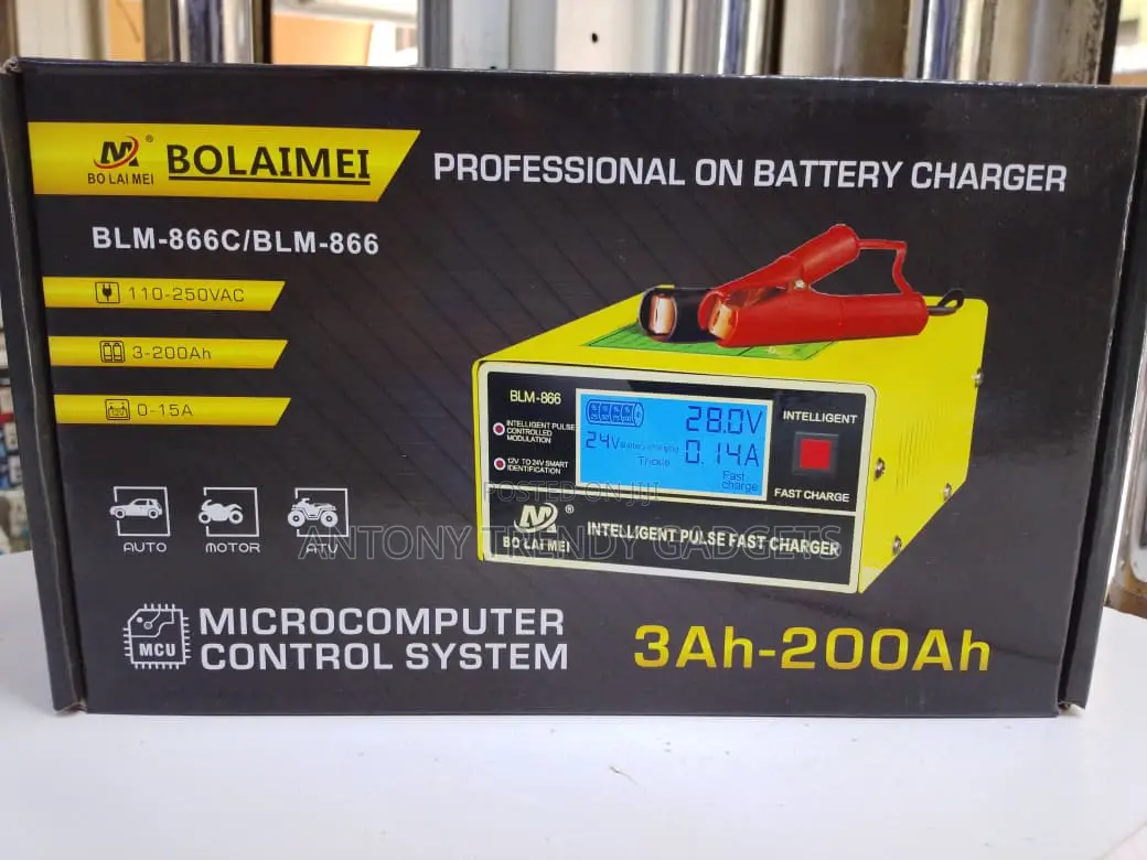 Bolaimei 12v/24v Fast Battery Charger For Agm & Gel
