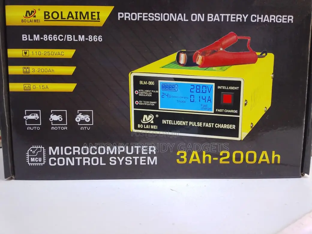 Bolaimei 12v/24v Fast Battery Charger For Agm & Gel