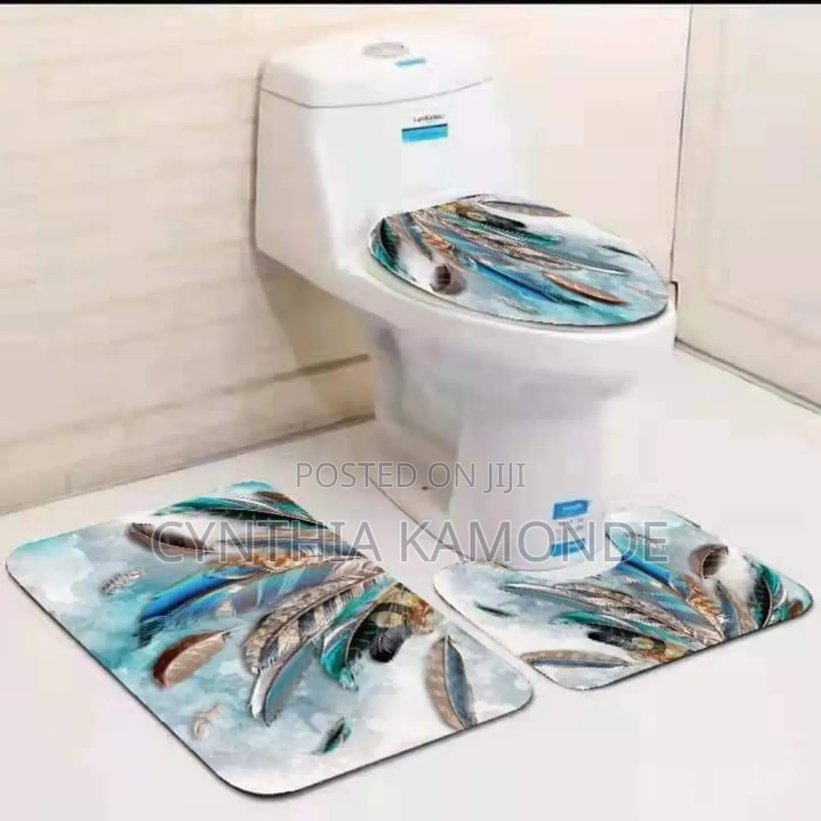 3pc Toilet Set Mat