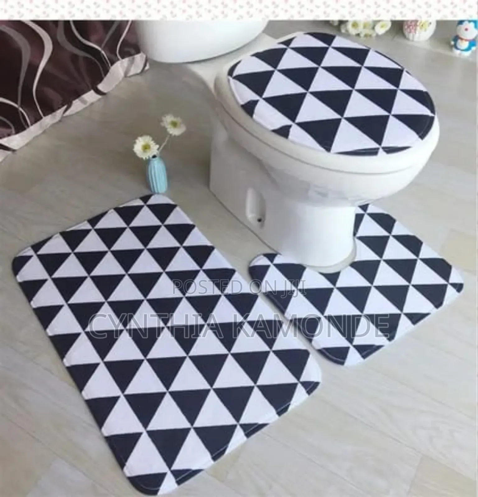 3pc Toilet Set Mat