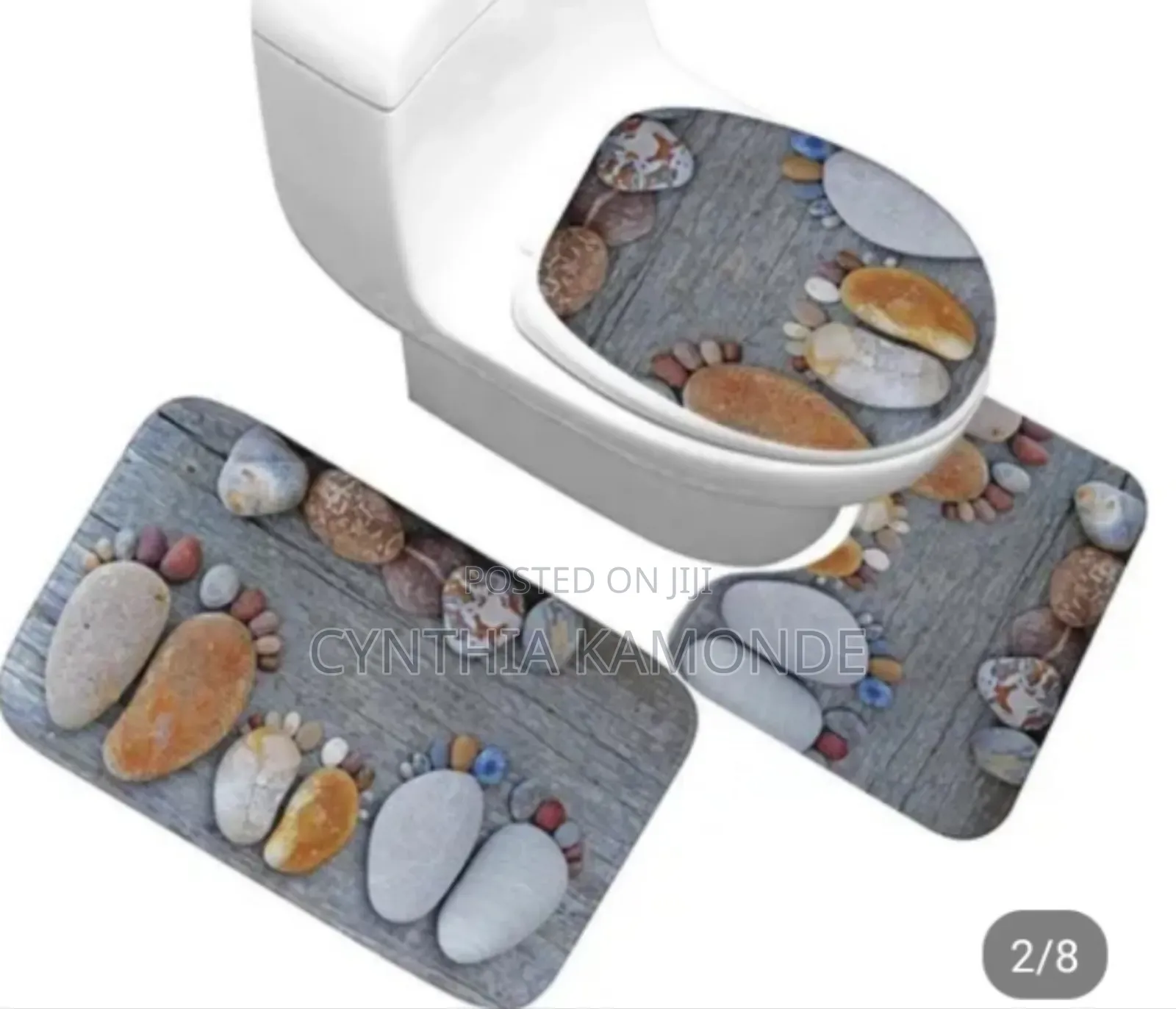 3pc Toilet Set Mat
