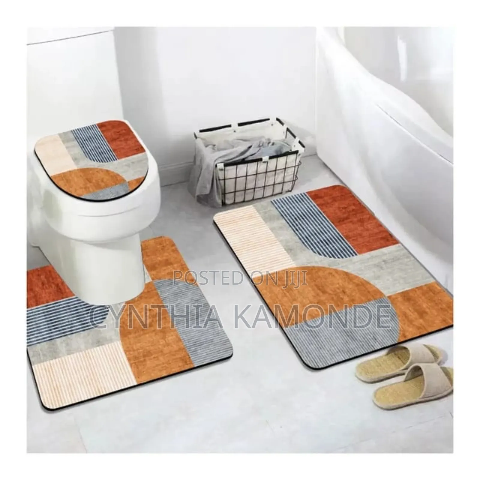3pc Toilet Set Mat