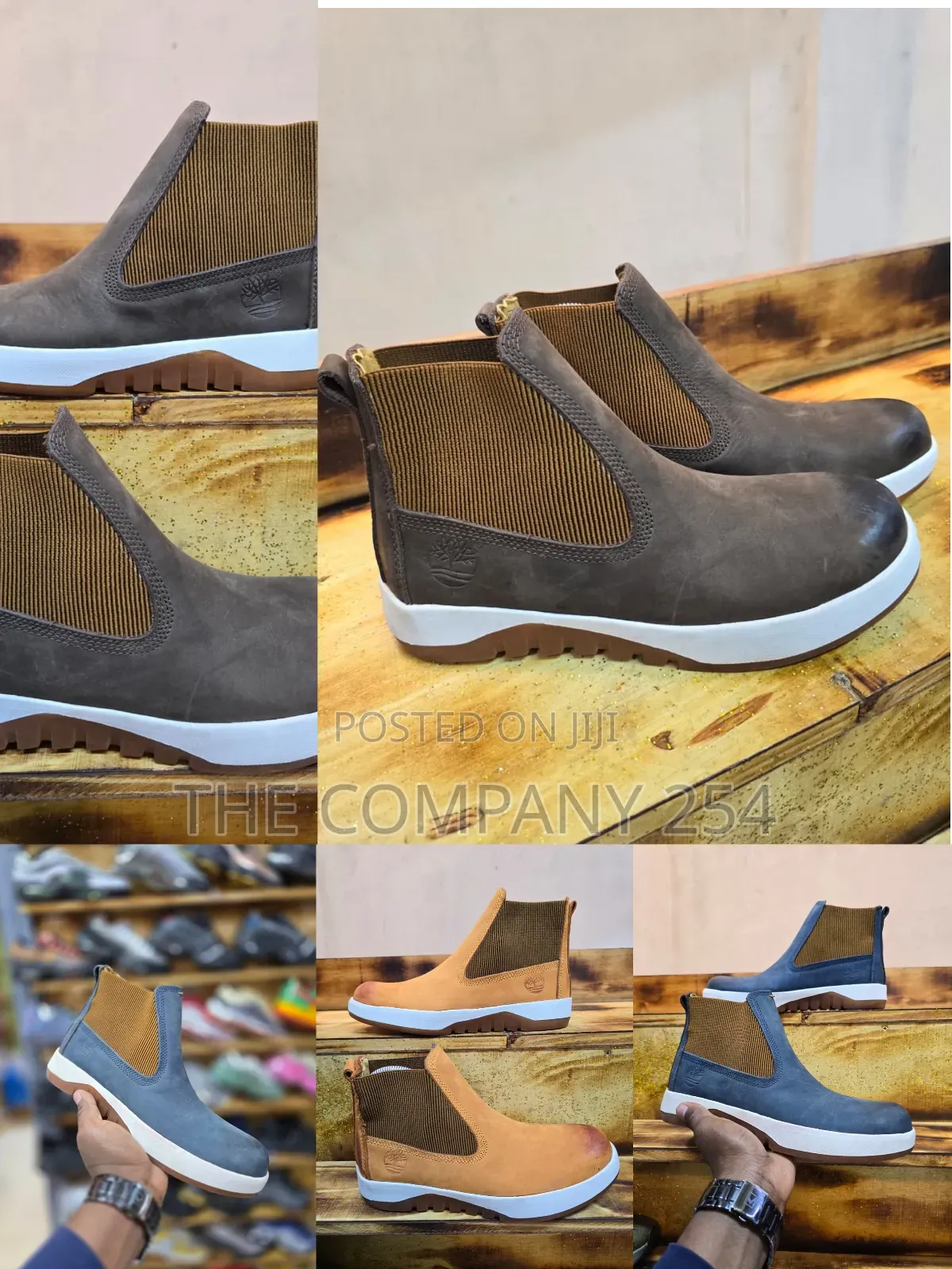 Quality Leather Casual Timberland Lace Less Boot Casual Shoes
