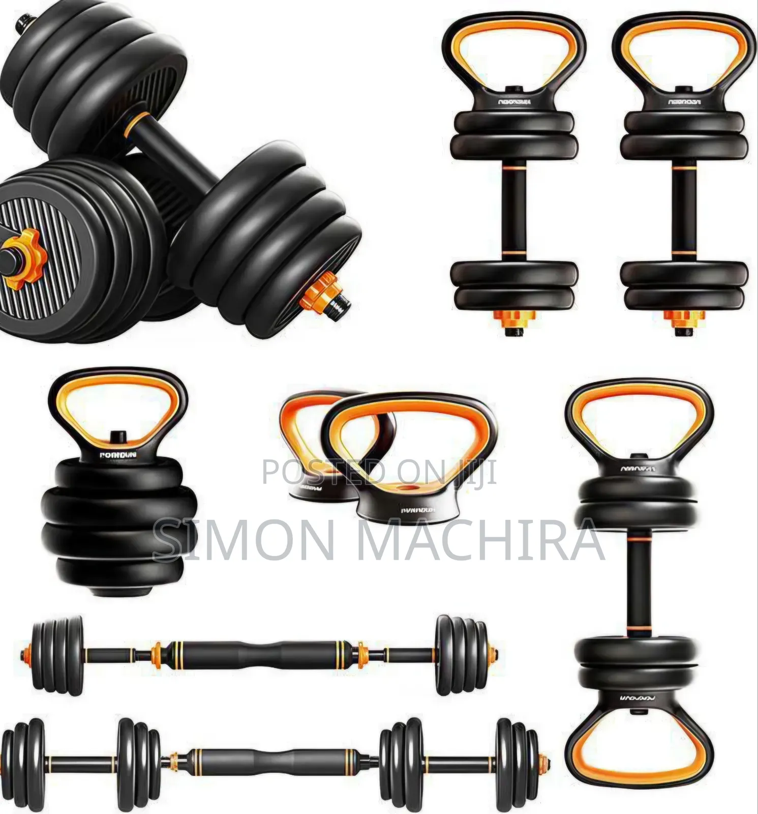 6 In 1  30kg Kettlebell/Barbell