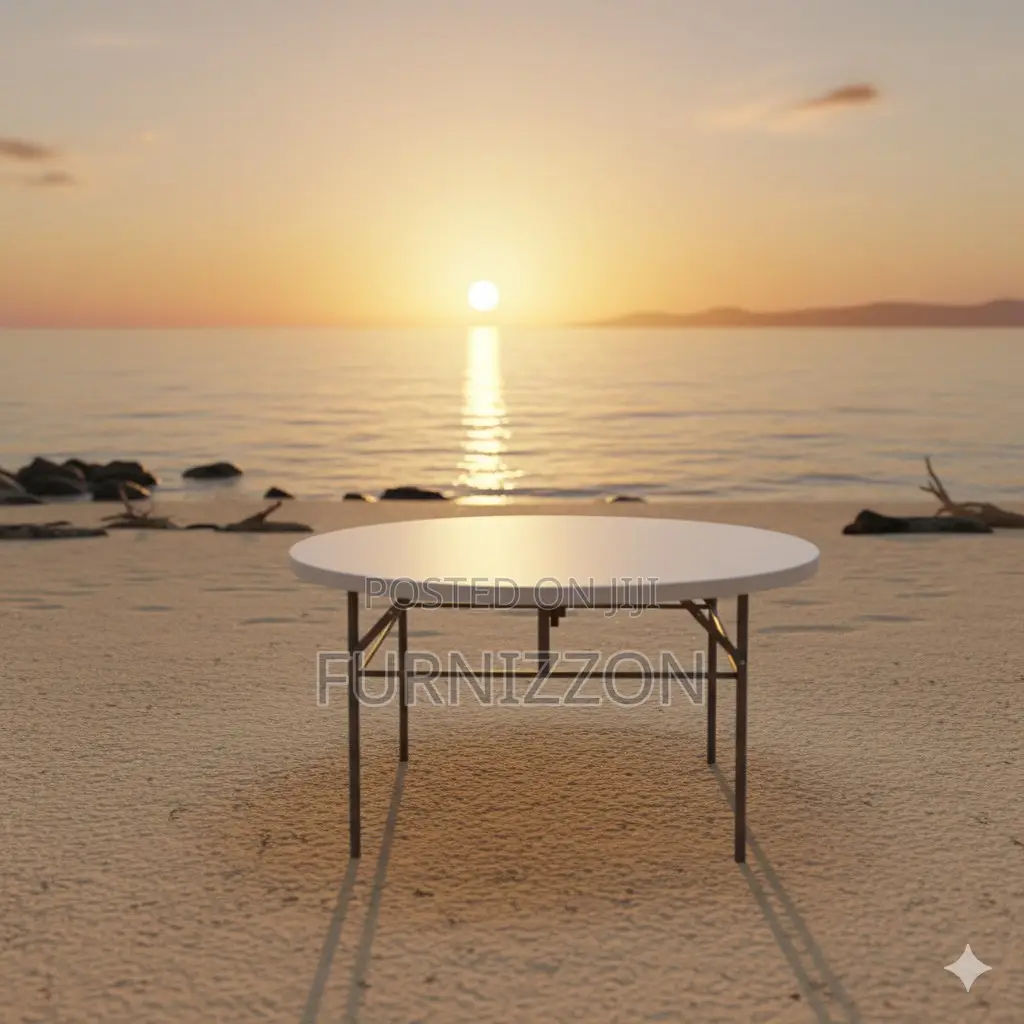 Durable 1.2m Plastic Folding Table for Indoor Outdoor Use
