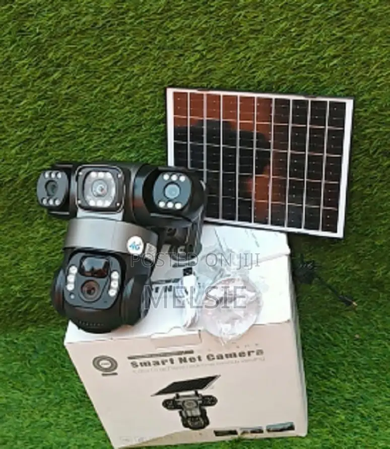 Pan, Tilt, and Zoom (Ptz) Triple Lens 4g Solar PTZ CCTV Camera