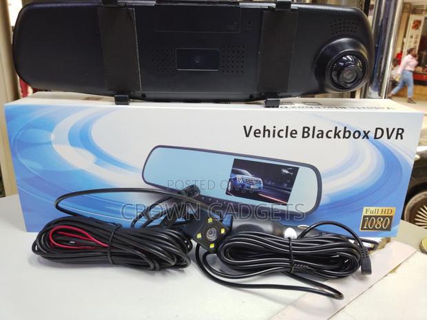 Dual Camera Rearview Mirror Dash Cam 1080p Full Hd - thumbnail 3