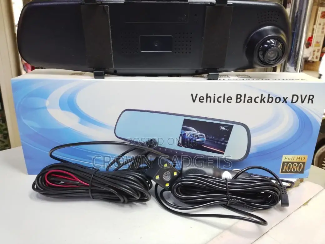 Vehicle DVR Mirror Dash Camera With G-Sensor Loop Recording