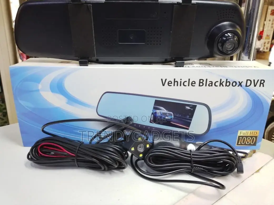 Vehicle DVR Mirror Dash Camera With G-Sensor Loop Recording