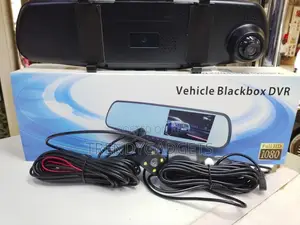 Vehicle DVR Mirror Dash Camera With G-Sensor Loop Recording