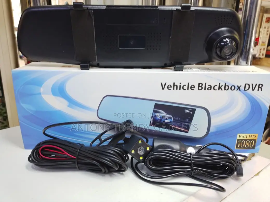1080p Dual Lens Rearview Mirror Dash Cam Blackbox