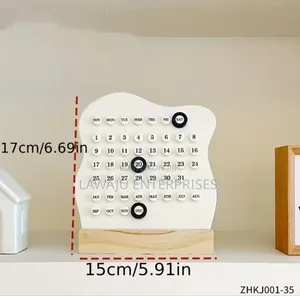 Wooden Desktop Calendar