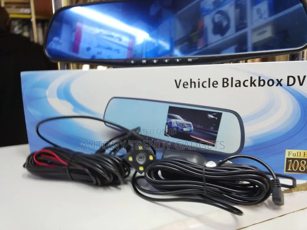 Dual Camera Mirror Dash Cam With Night Vision 1080p