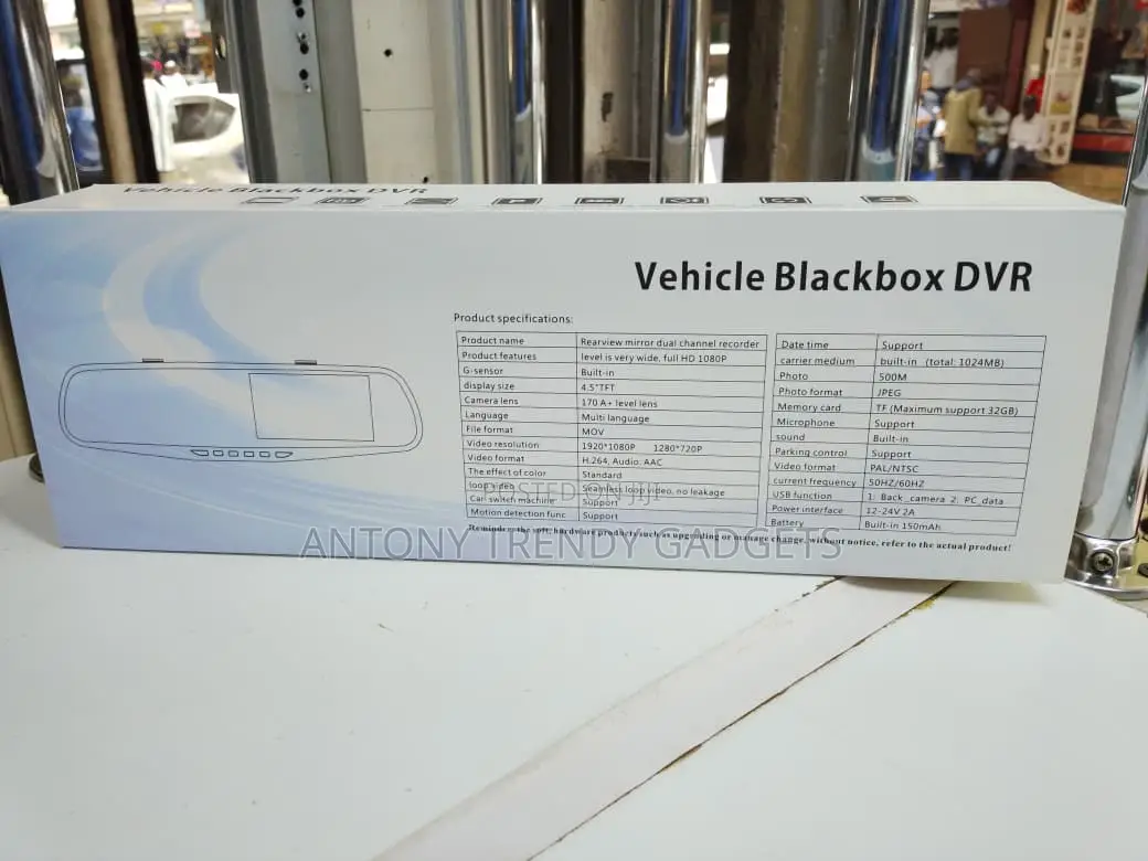 Car Dvr Rearview Mirror Camera With Night Vision