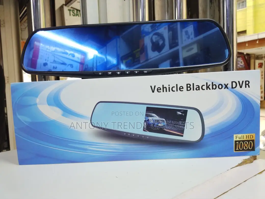 1080p Mirror Dash Camera With G-sensor & Loop Record