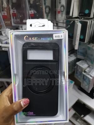 Fangda Google Pixel 8 Leather Case With Magsafe Invisible Stand - thumbnail 2