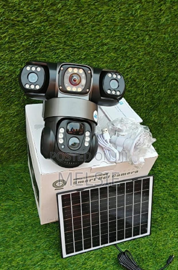 Triple Lens 4g Solar PTZ Camera 4g Sim Card Connectivity - main view