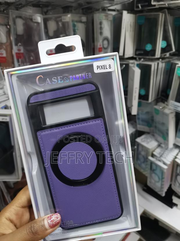 Sifan Leather Case for Google Pixel 8 With Magnetic Ring Stand - main view