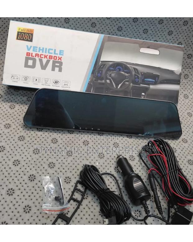 Full Hd 1080p Dual Lens Rearview Mirror Dash Cam - New