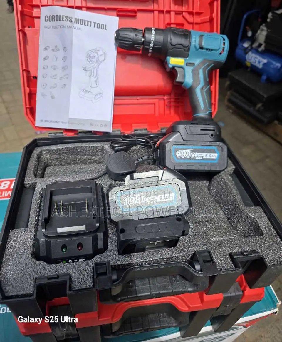 Multifunctional Cordless Drill, 198v