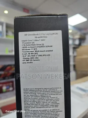 New Laptop HP OmniBook X Flip 14" 16GB Intel Core Ultra 7 SSD 1T